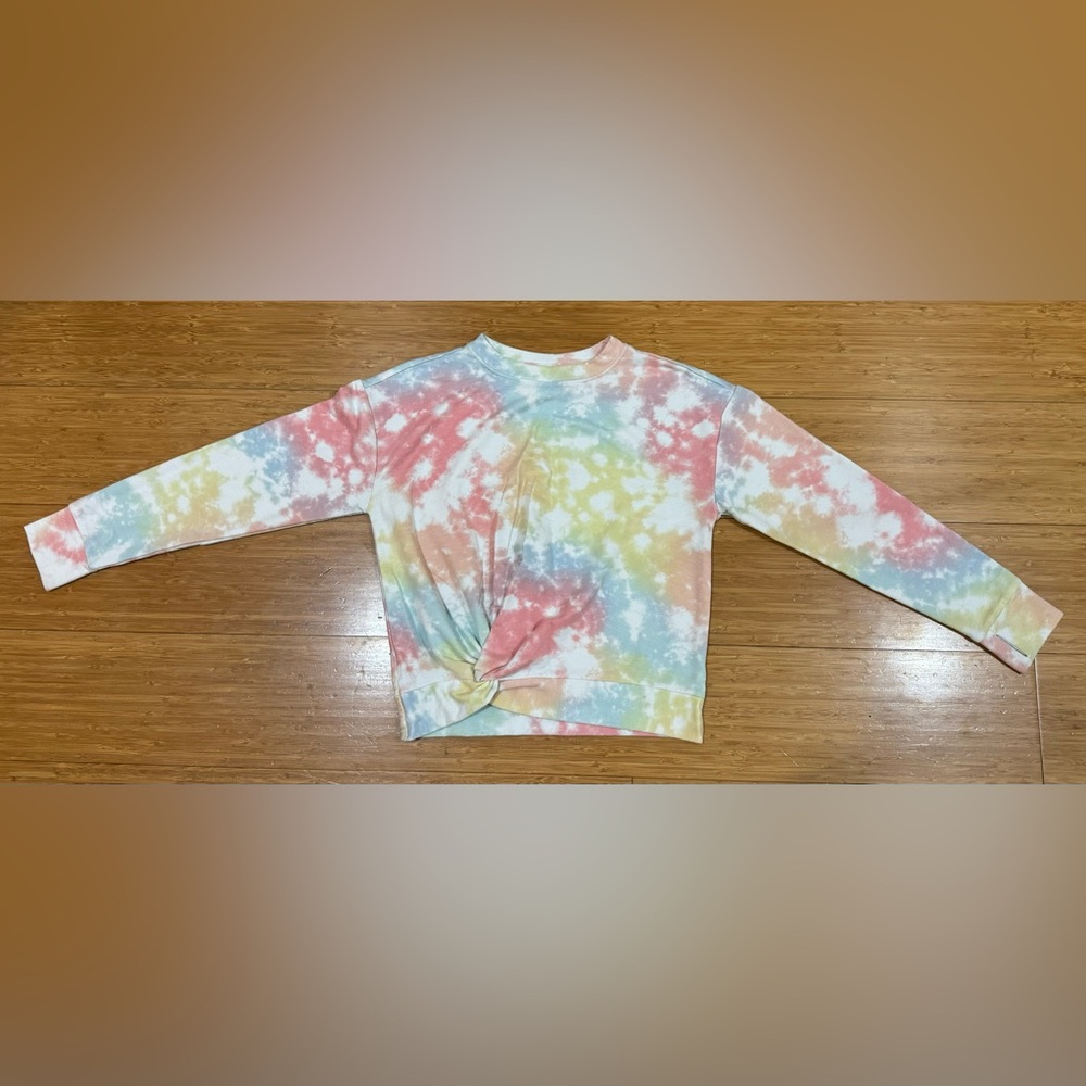 Rainbow Tie-Dye Sweater GIRLS L (10)
